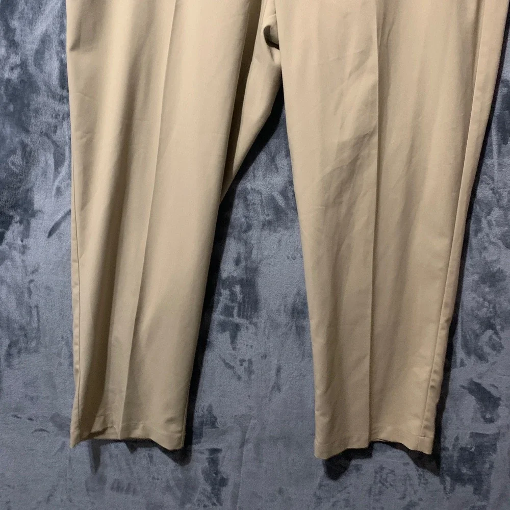 Adidas Pants Mens 40x30 Golf Tan Recycled Performance IU2823 Athletic Preppy
